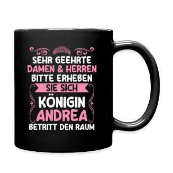 Andrea - Tasse einfarbig - Schwarz - Rechts
