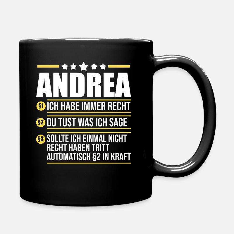 Andrea - Tasse einfarbig - Schwarz