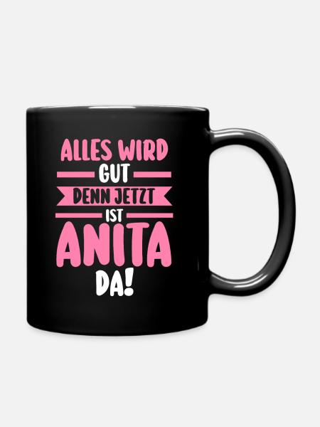 Anita - Tasse einfarbig - Schwarz