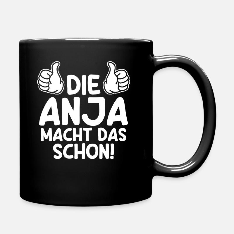 Anja - Tasse einfarbig - Schwarz