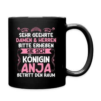 Anja - Tasse einfarbig - Schwarz - Rechts