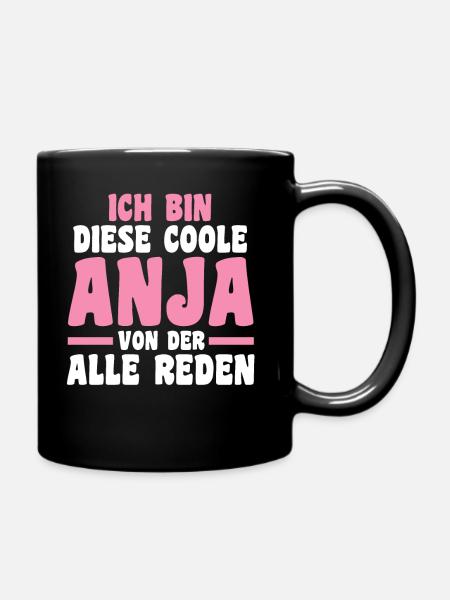 Anja - Tasse einfarbig - Schwarz