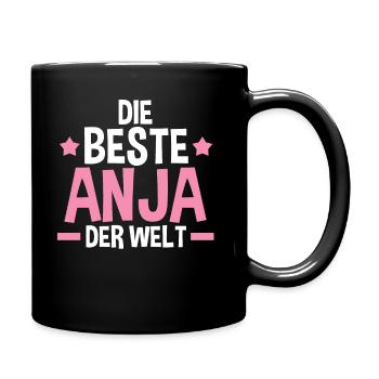 Anja - Tasse einfarbig - Schwarz - Rechts