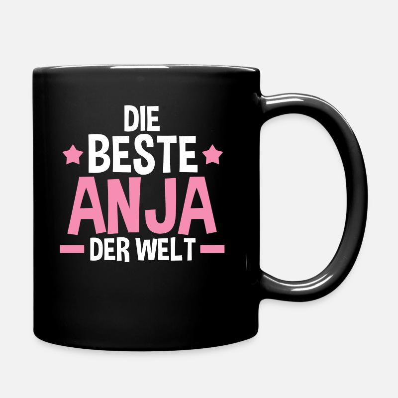 Anja - Tasse einfarbig - Schwarz