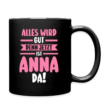 Anna - Tasse einfarbig - Schwarz - Rechts