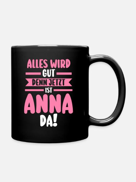 Anna - Tasse einfarbig - Schwarz