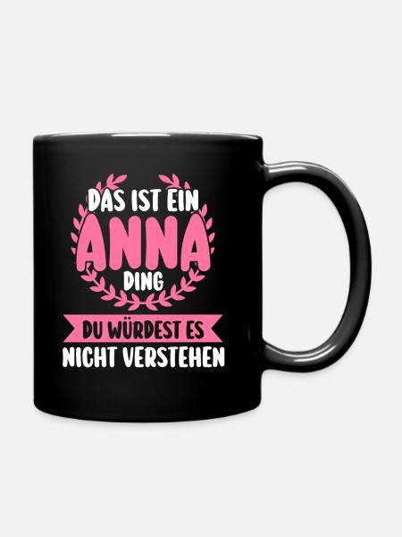 Anna - Tasse einfarbig - Schwarz