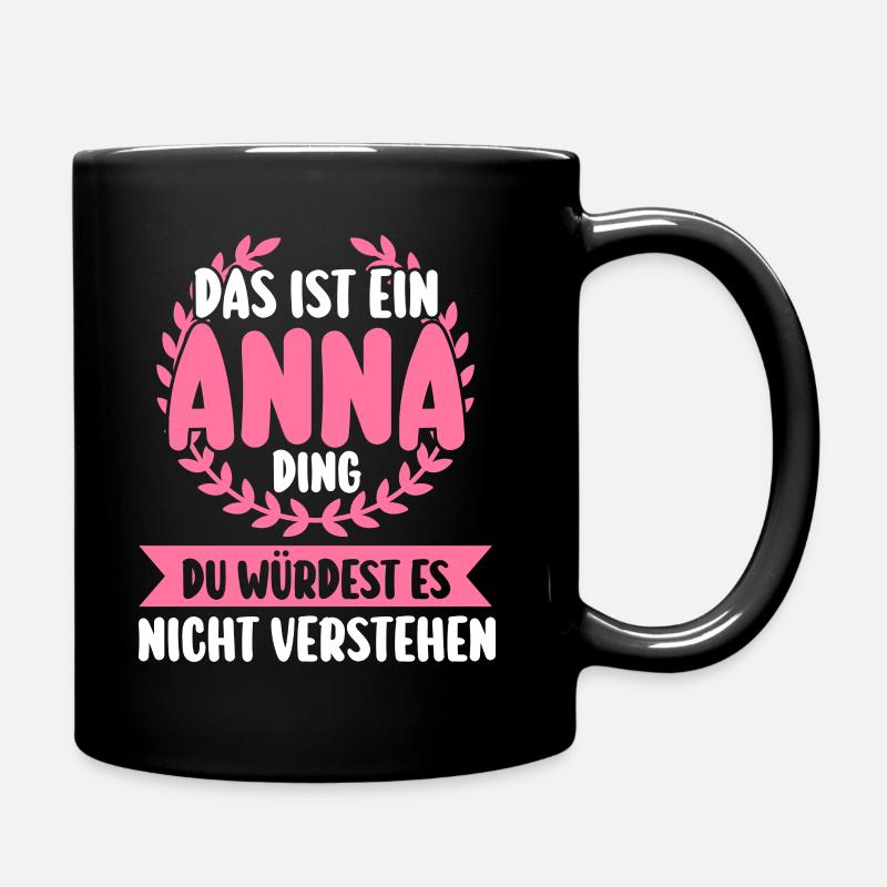 Anna - Tasse einfarbig - Schwarz