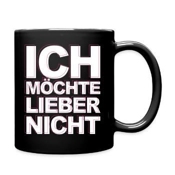 Bartleby der Schreiber - Ich möchte lieber nicht - Tasse einfarbig - Schwarz - Rechts
