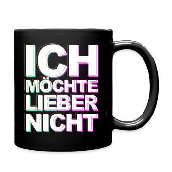 Bartleby der Schreiber - Ich möchte lieber nicht - Tasse einfarbig - Schwarz - Rechts