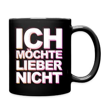 Bartleby der Schreiber - Ich möchte lieber nicht - Tasse einfarbig - Schwarz - Rechts