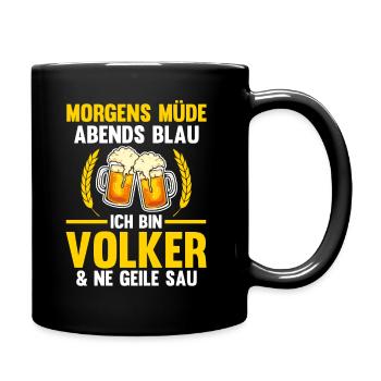 Volker - Tasse einfarbig - Schwarz - Rechts