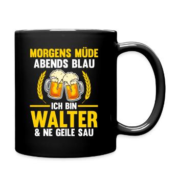 Walter - Tasse einfarbig - Schwarz - Rechts