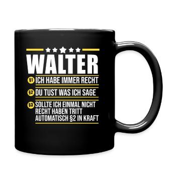 Walter - Tasse einfarbig - Schwarz - Rechts