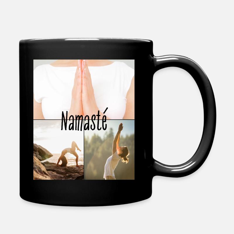 Namasté - Tasse einfarbig - Schwarz