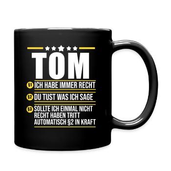 Tom - Tasse einfarbig - Schwarz - Rechts