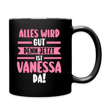 Vanessa - Tasse einfarbig - Schwarz - Rechts