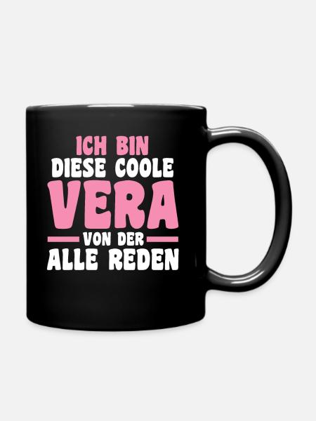 Vera - Tasse einfarbig - Schwarz
