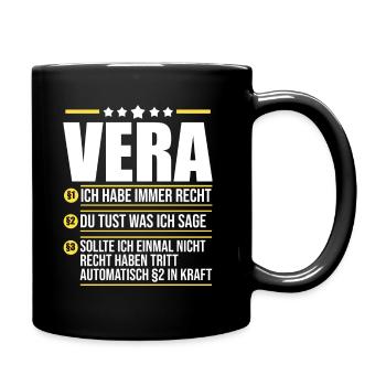 Vera - Tasse einfarbig - Schwarz - Rechts