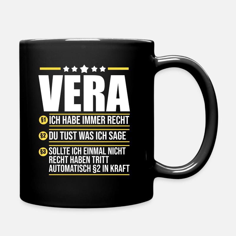 Vera - Tasse einfarbig - Schwarz