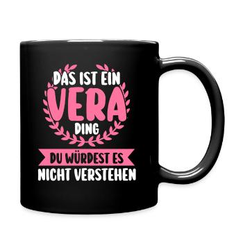 Vera - Tasse einfarbig - Schwarz - Rechts