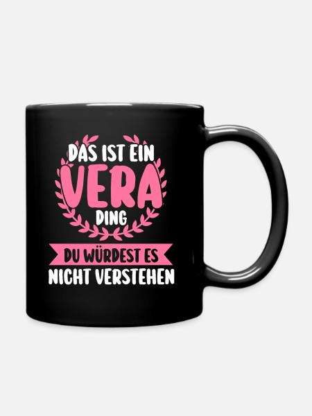 Vera - Tasse einfarbig - Schwarz