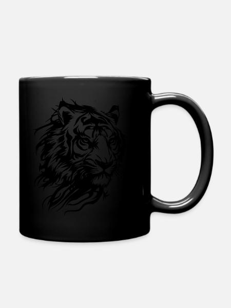 Tiger Tattoo - Tasse einfarbig - Schwarz