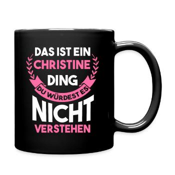 Christine - Tasse einfarbig - Schwarz - Rechts