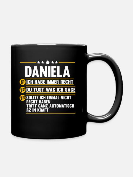Daniela - Tasse einfarbig - Schwarz