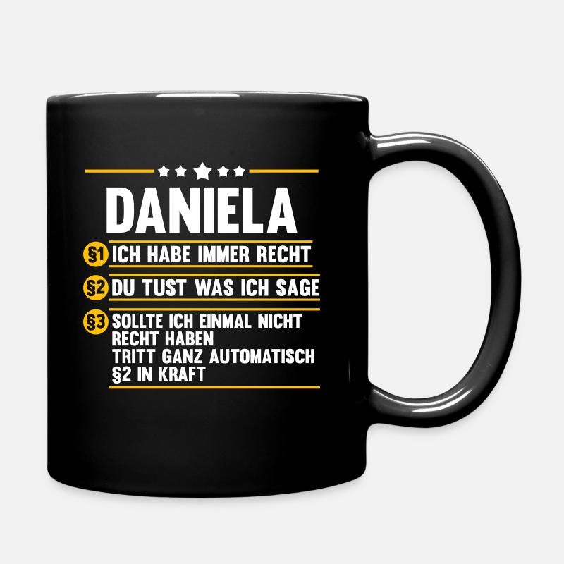Daniela - Tasse einfarbig - Schwarz