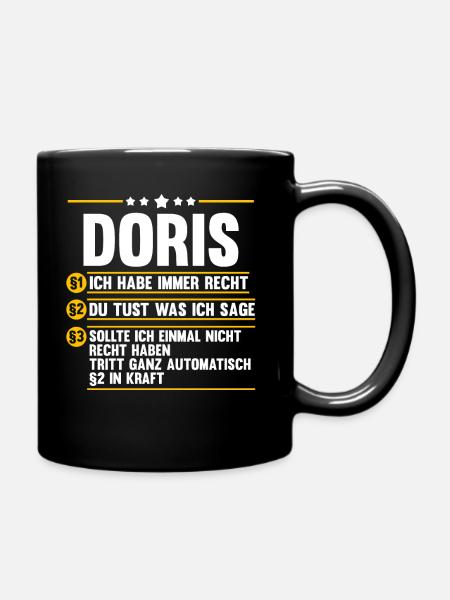 Doris - Tasse einfarbig - Schwarz