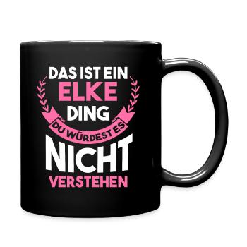 Elke - Tasse einfarbig - Schwarz - Rechts