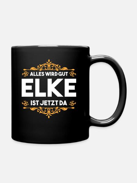 Elke - Tasse einfarbig - Schwarz