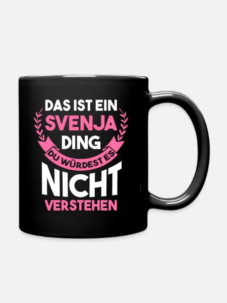 Svenja - Tasse einfarbig - Schwarz