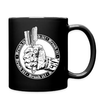 Brush it - Tasse einfarbig - Schwarz - Rechts