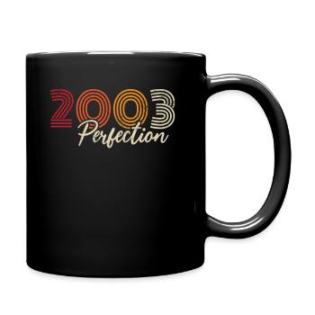 Vintage Retro Jubiläumsgeschenk für Geborene im Jahr 2003 - Tasse einfarbig - Schwarz - Rechts