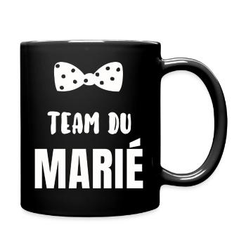 Team du marié - Mug uni - noir - Droite