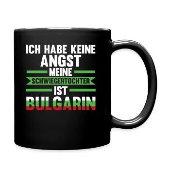 Ich habe keine Angst meine Schwiegertochter ist Bu - Tasse einfarbig - Schwarz - Rechts