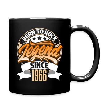 1966 Année de naissance Anniversaire Légende Born To Rock - Mug uni - noir - Droite