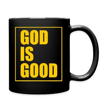 God is good - Mug uni - noir - Droite