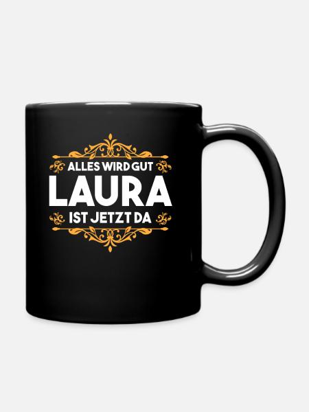Laura - Tasse einfarbig - Schwarz