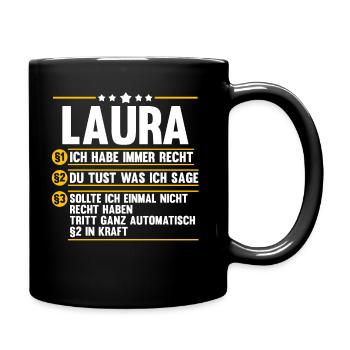 Laura - Tasse einfarbig - Schwarz - Rechts