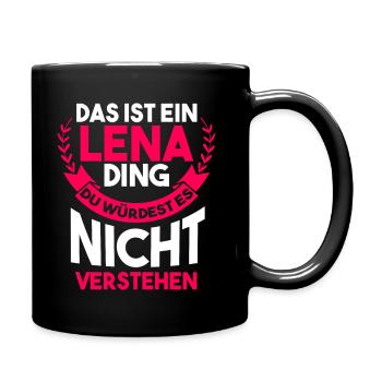 Lena - Tasse einfarbig - Schwarz - Rechts