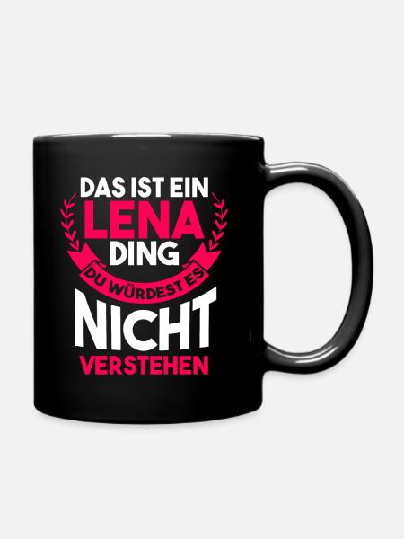 Lena - Tasse einfarbig - Schwarz