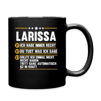 Larissa - Tasse einfarbig - Schwarz - Rechts
