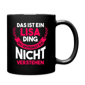 Lisa - Tasse einfarbig - Schwarz - Rechts