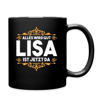 Lisa - Tasse einfarbig - Schwarz - Rechts