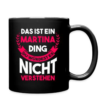Martina - Tasse einfarbig - Schwarz - Rechts