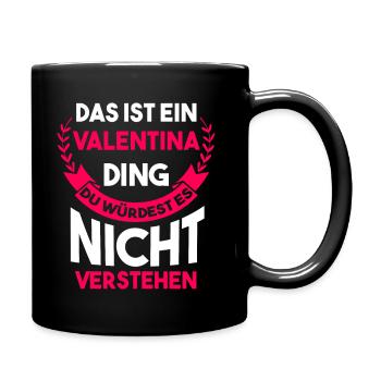 Valentina - Tasse einfarbig - Schwarz - Rechts