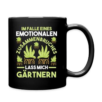 Gärtner Gartenarbeit Hobbygärtner Garten - Tasse einfarbig - Schwarz - Rechts